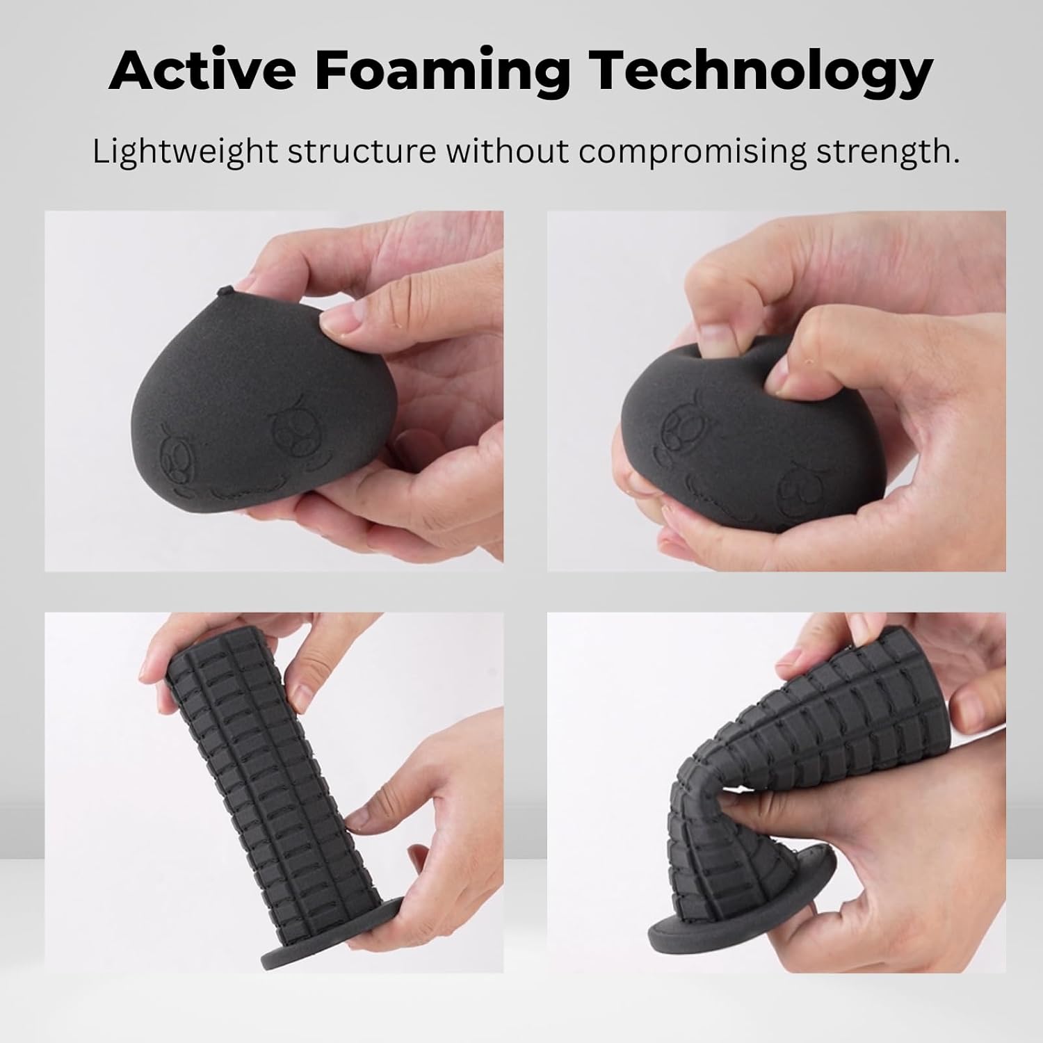 TPU Air active-foaming material shown in lightweight flexible parts